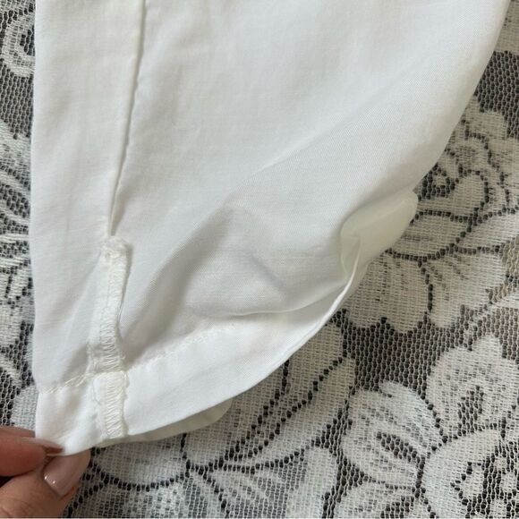 Anthropologie Cloth & Stone White Tencel Open Back Jumpsuit Sz Large - Picture 14 of 14